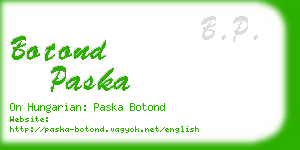 botond paska business card